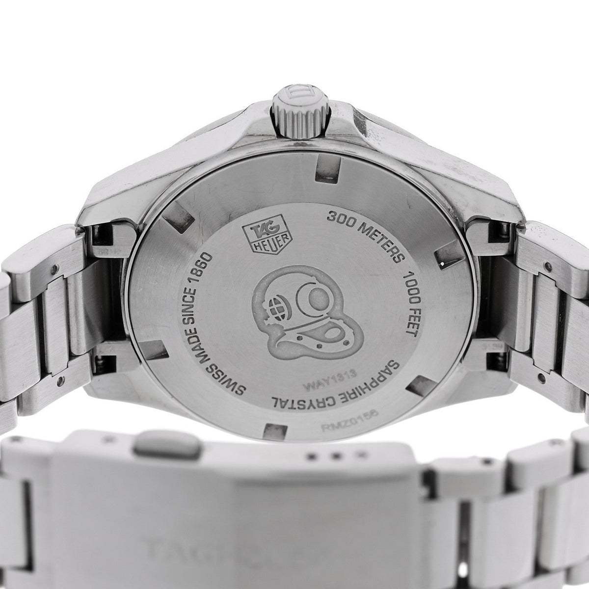 Tag Heuer Stainless Steel Diamond 33mm Aquaracer Quartz Watch WAF1313