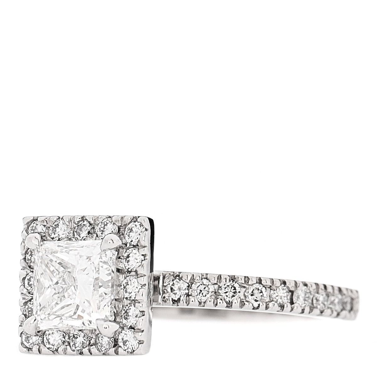 Parker & West by FASHIONPHILE18K White Gold Diamond .96ctw Princess Cut Engagement Ring 52 6