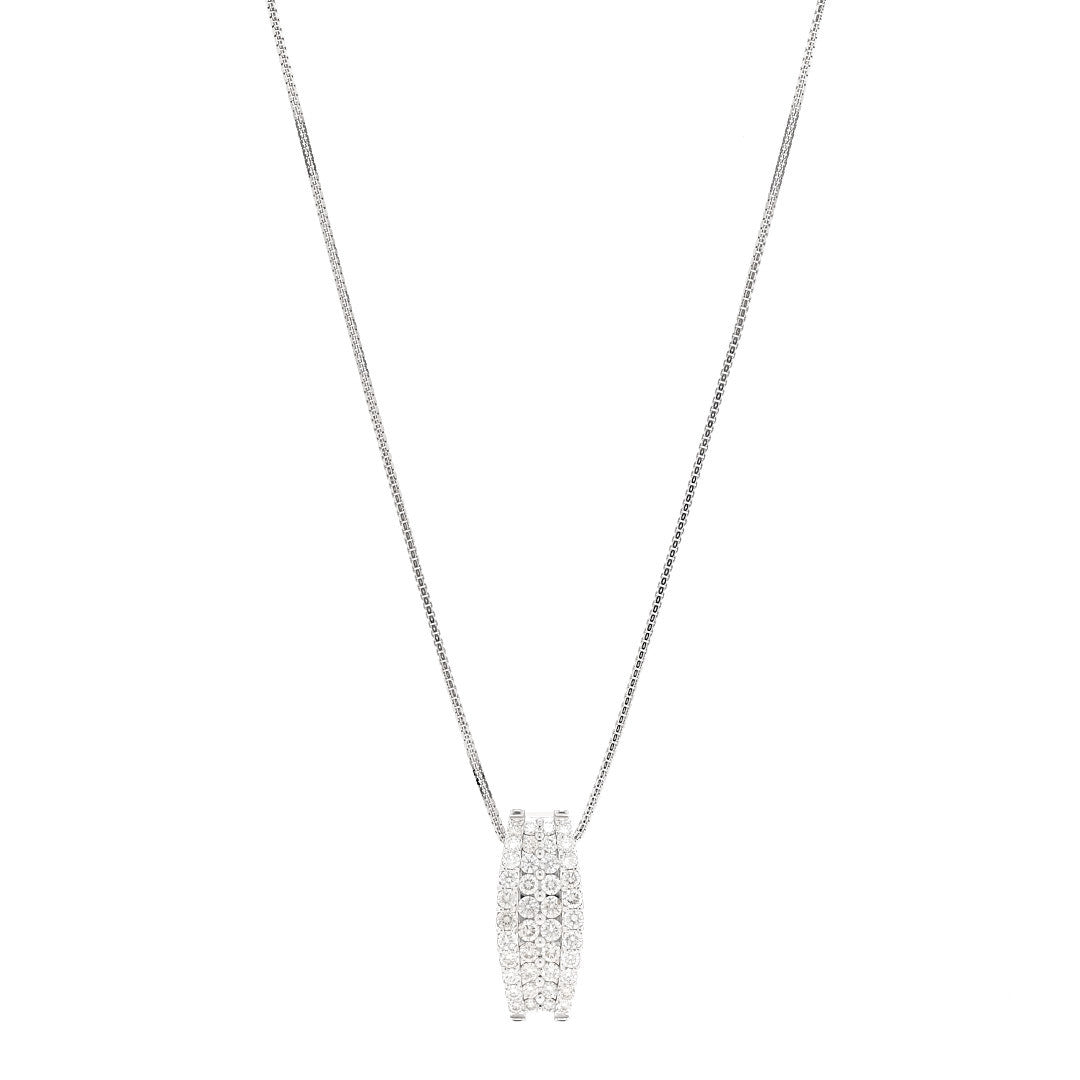 Parker & West by FASHIONPHILEPlatinum 18K White Gold Diamond 2.00ctw Pendant Necklace