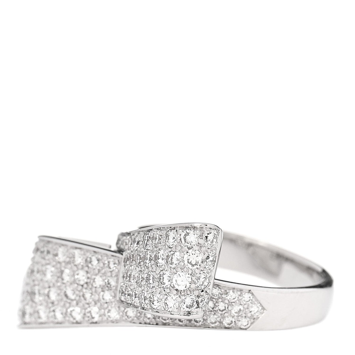 Parker & West by FASHIONPHILE18K White Gold Diamond 1.26ctw Bow Ring 53 6.25