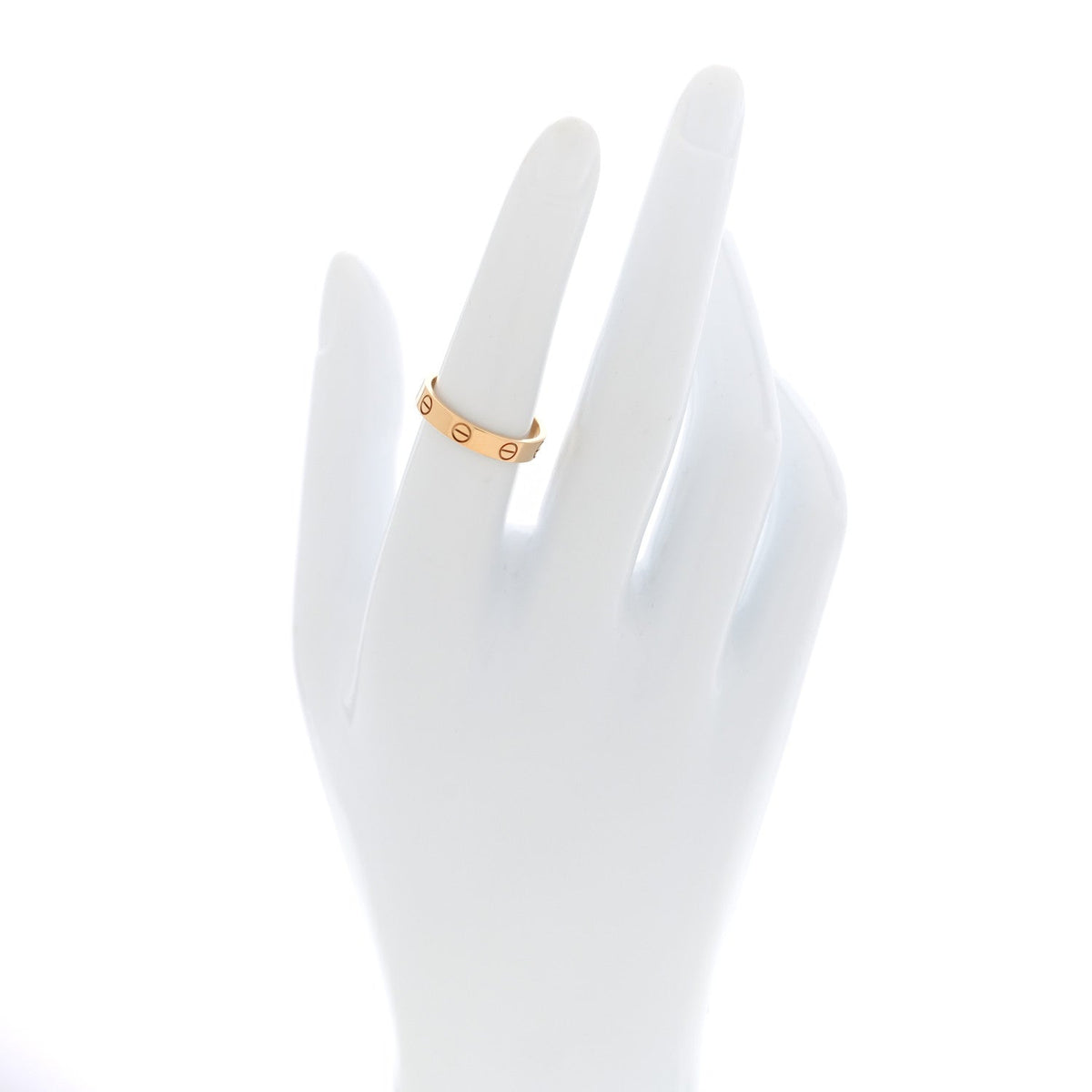 18K Yellow Gold 3.5mm LOVE Wedding Band Ring 53 6.5
