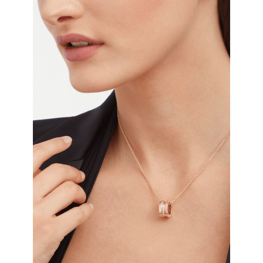 18K Rose Gold Diamond B.zero1 Necklace