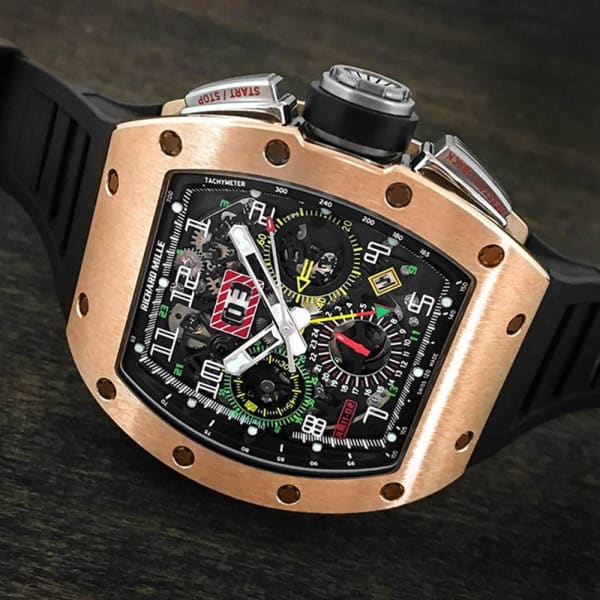 RM 11-02 Automatic Flyback Chronograph Dual Time Zone Rose Gold
