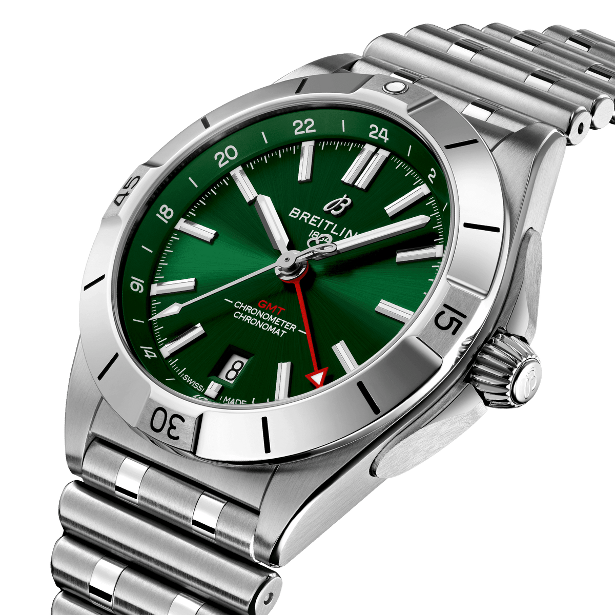 BT Chronomat Automatic GMT 40, Stainless Steel, Ref# A32398101L1A1, Unworn 2024