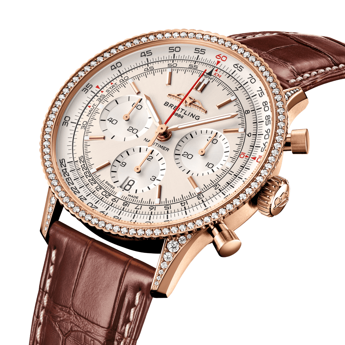BT Navitimer B01 Chronograph 41, 18k Red Gold, Ref# RB0139631G1P1, Unworn 2024
