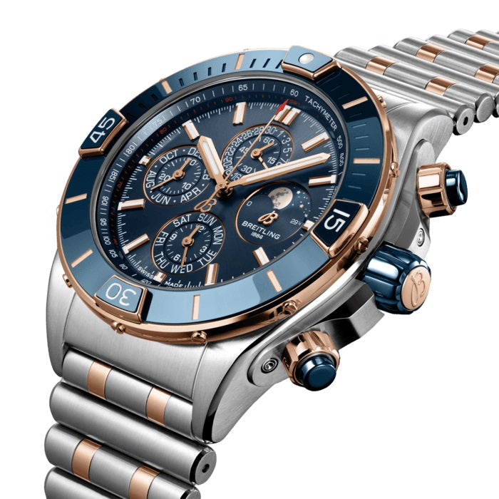 BT Super Chronomat 44 Four-Year Calendar Stainless Steel & 18k Red Gold Ref# U19320161C1U1