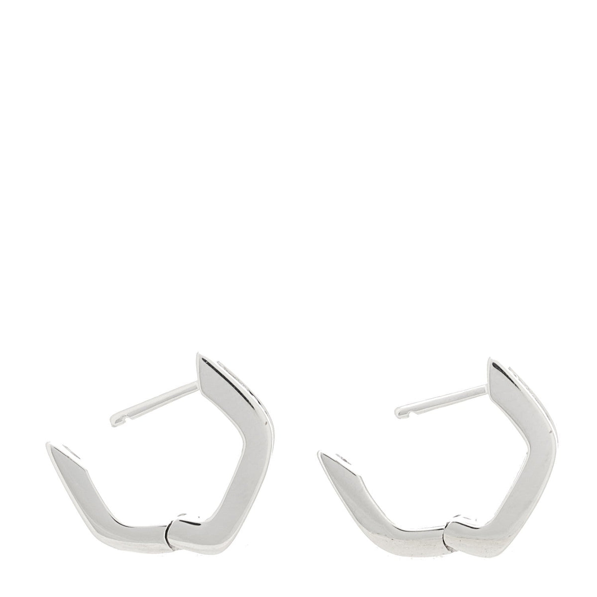 Anita Ko18K White Gold Diamond Baguette Georgie Huggie Earrings