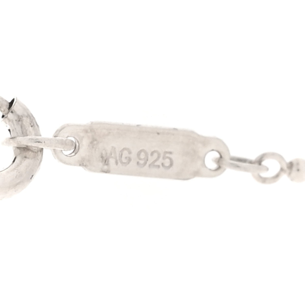 Tiffany Sterling Silver Letter M Disc Pendant Necklace