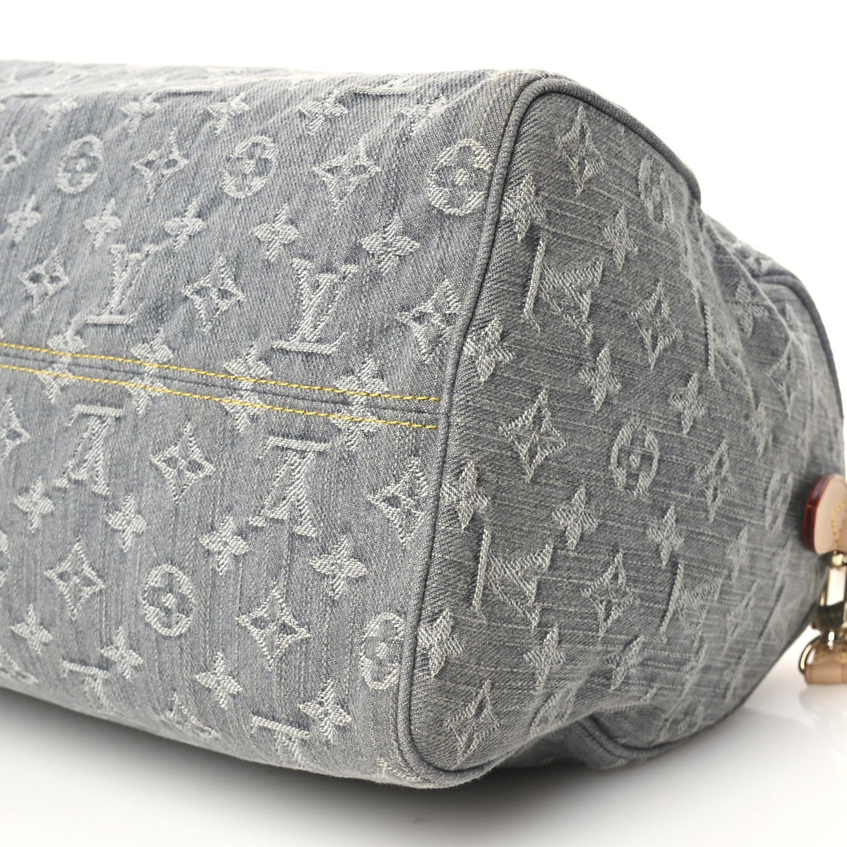 Louis Vuitton Monogram Denim Speedy Soft 30 Washed Gray