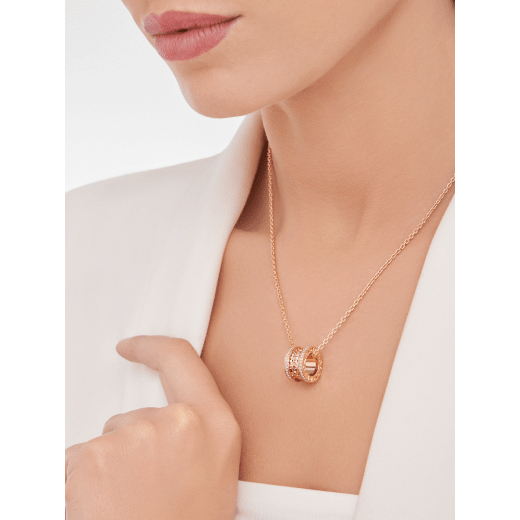 Bvlgari 18K Gold Diamond B.zero1 Necklace