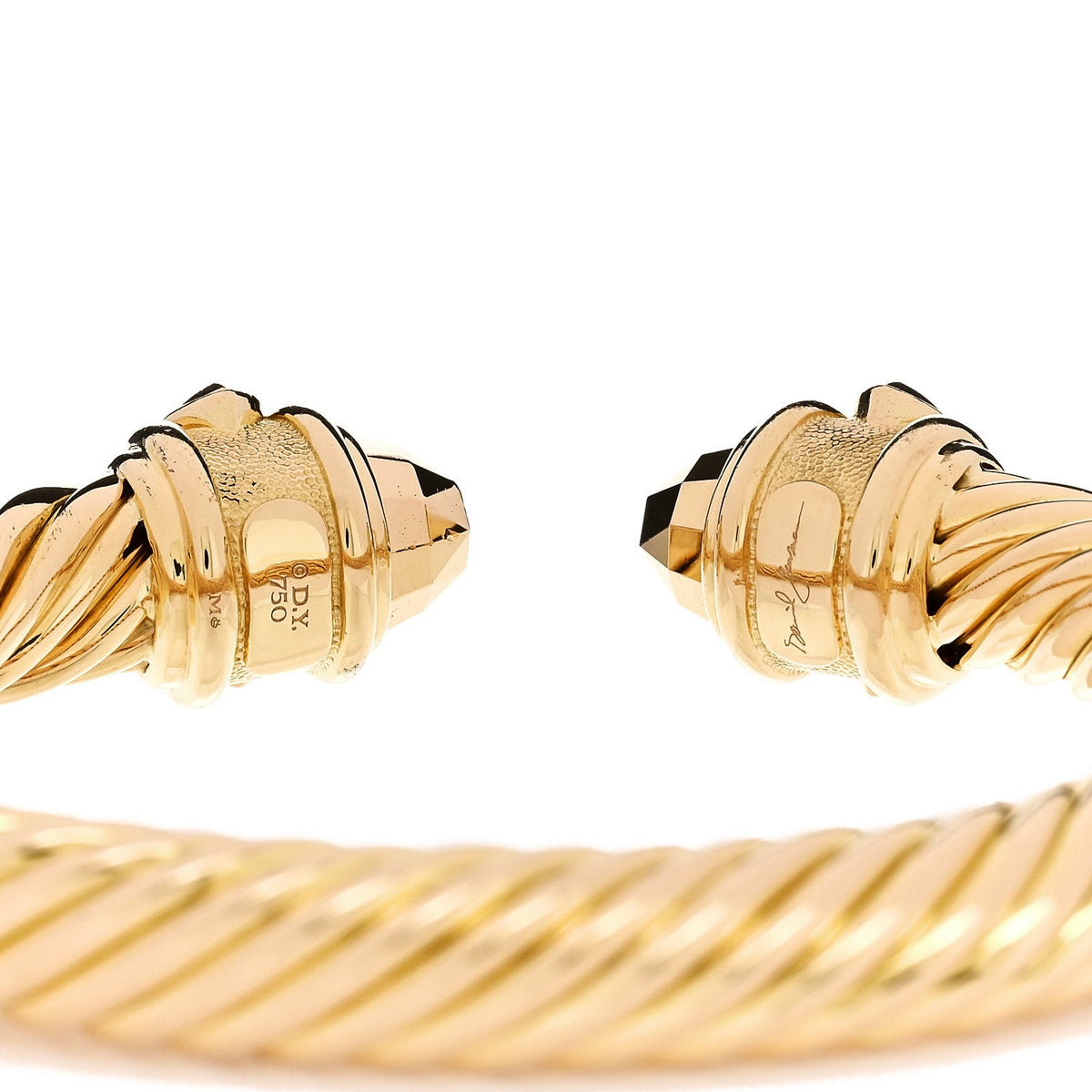 18K Yellow Gold 9mm Renaissance Cable Bracelet