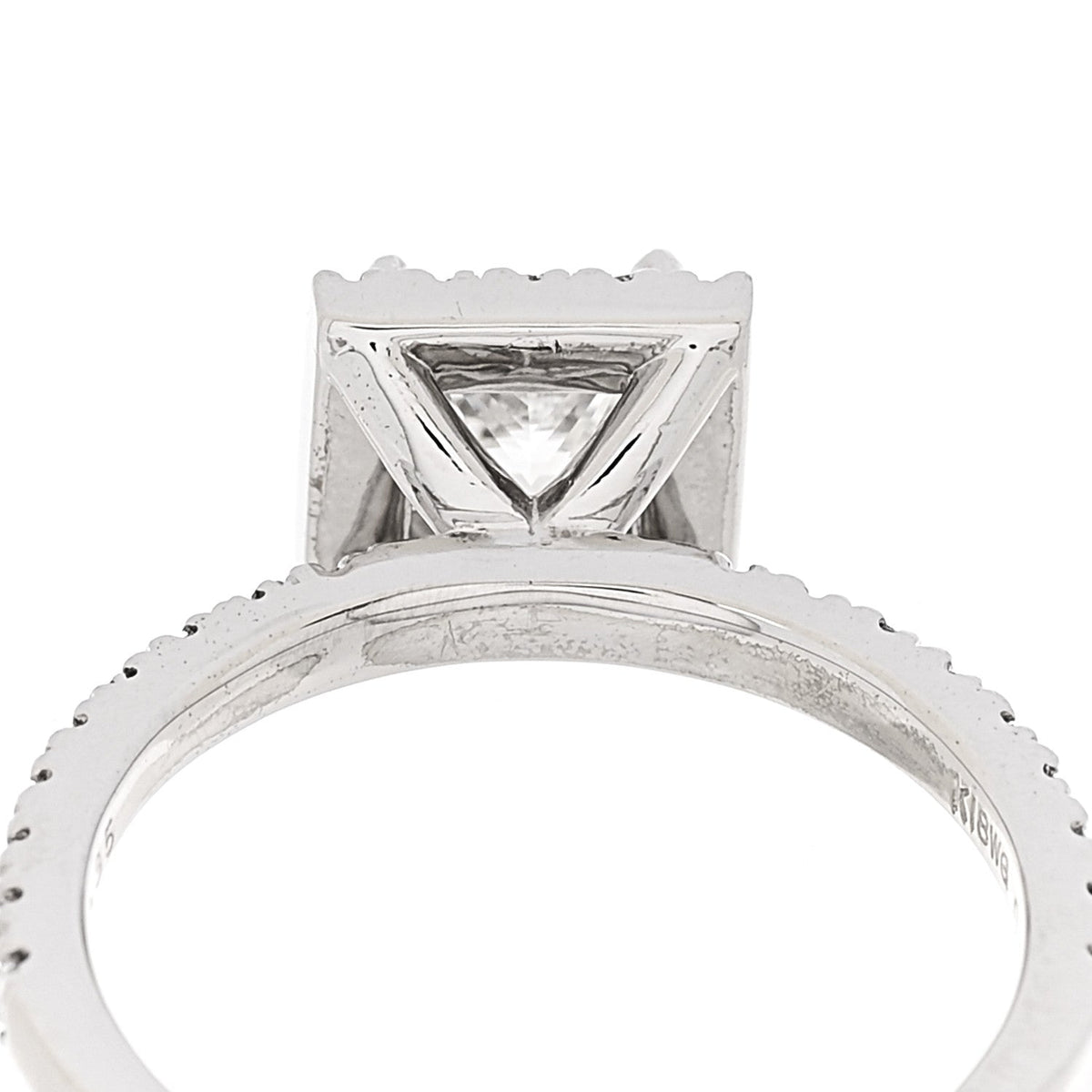Parker & West by FASHIONPHILE18K White Gold Diamond .96ctw Princess Cut Engagement Ring 52 6