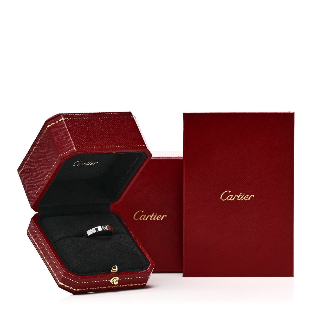 Cartier 18K White Gold 3.5mm LOVE Wedding Band Ring