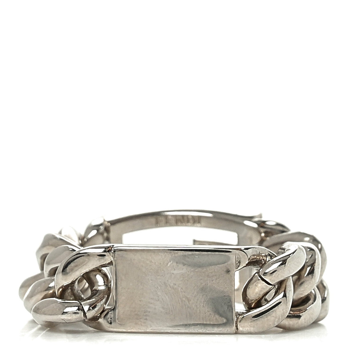 FendiMetal FF Chain Ring S Silver