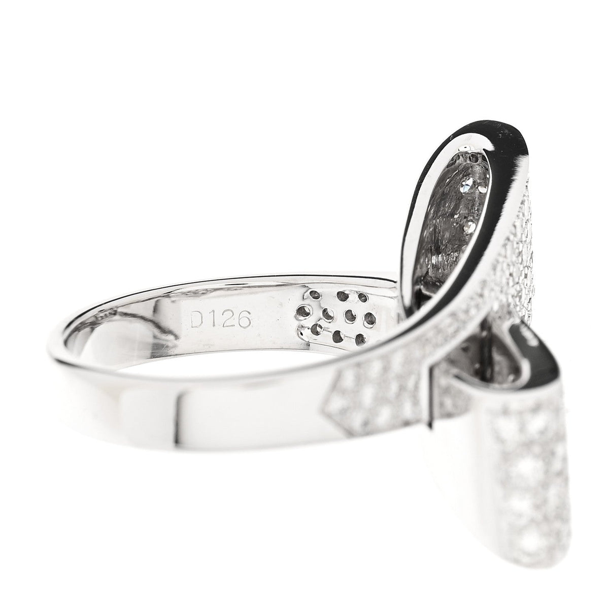 Parker & West by FASHIONPHILE18K White Gold Diamond 1.26ctw Bow Ring 53 6.25