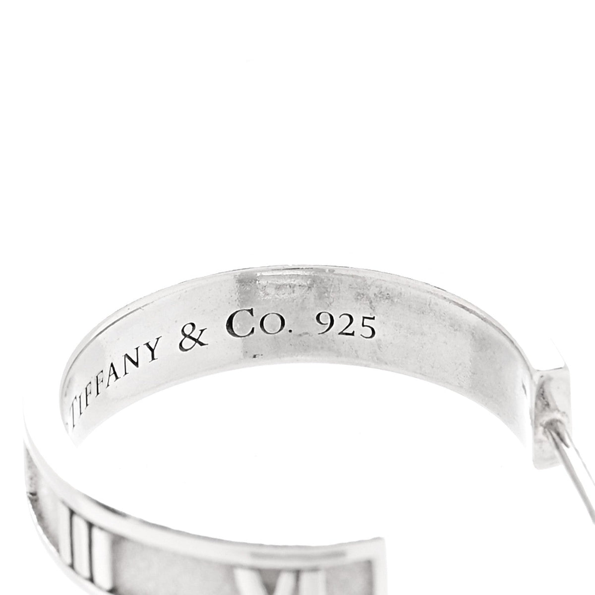 Tiffany Sterling Silver Atlas Hoop Earrings