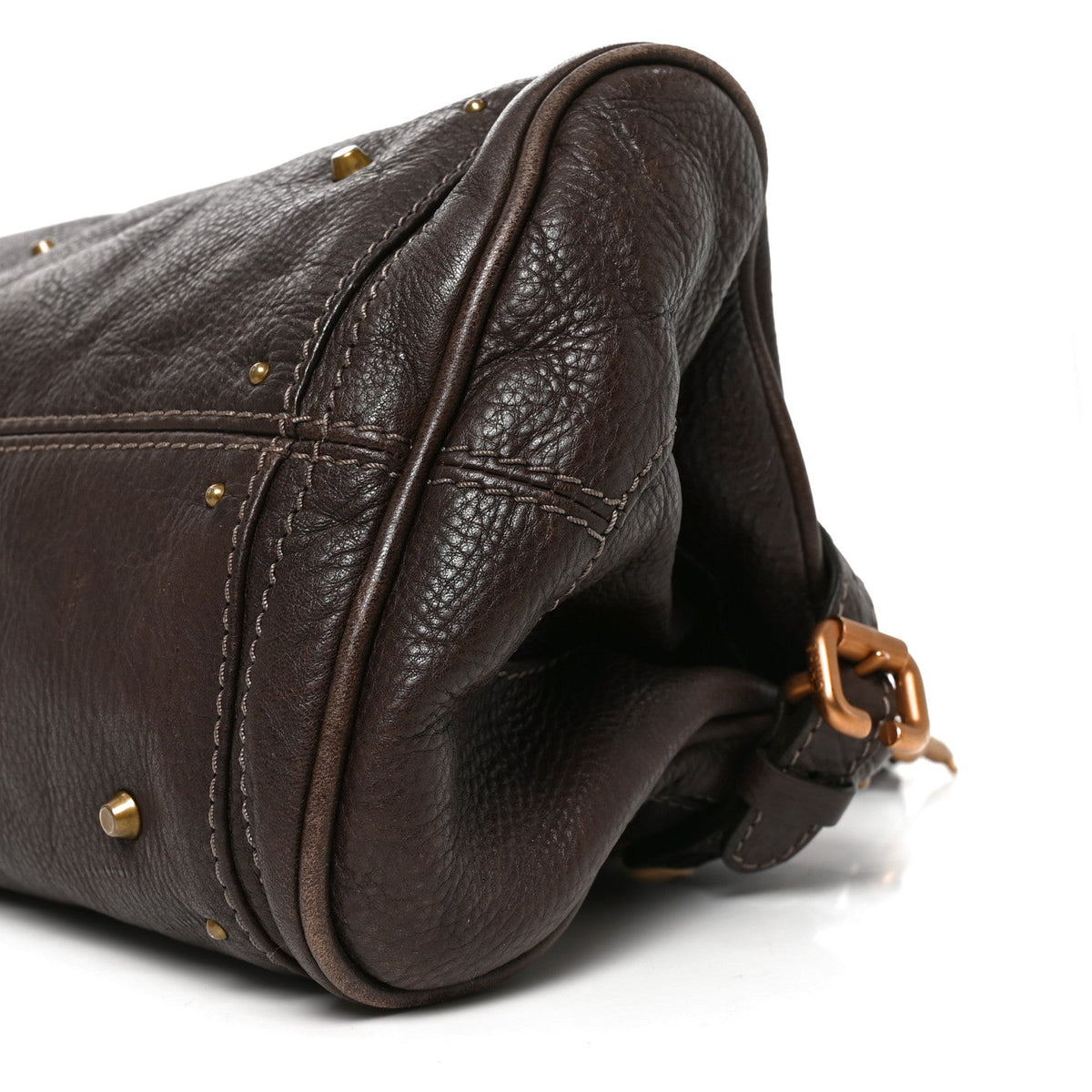 Chloe Calfskin Medium Paddington Satchel Chocolate