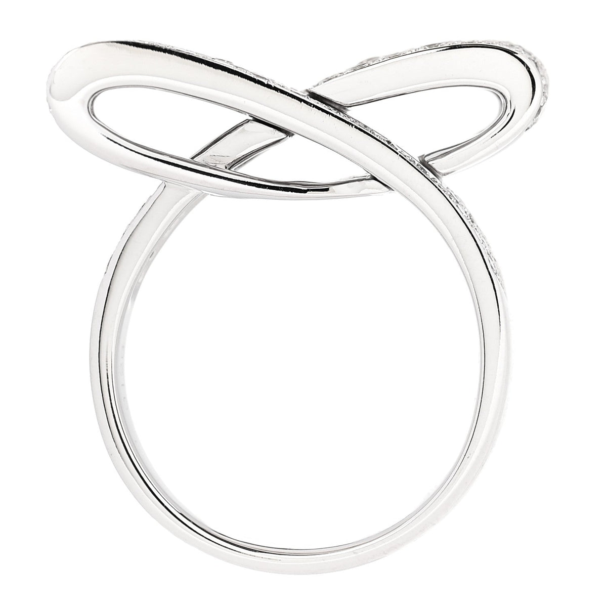 Parker & West by FASHIONPHILE18K White Gold Diamond 1.26ctw Bow Ring 53 6.25