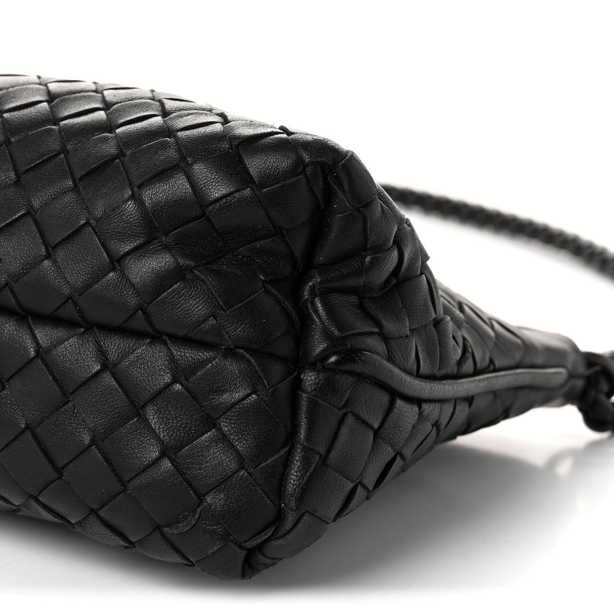 Bottega Veneta Nappa Intrecciato Mini Shoulder Bag Black