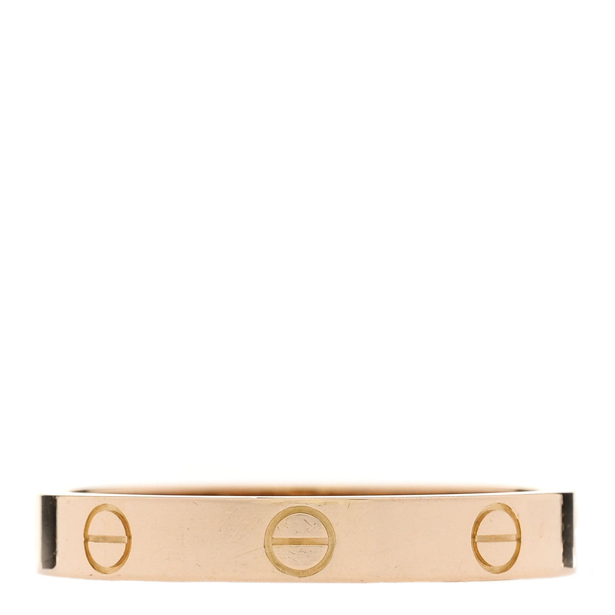 18K Yellow Gold 3.5mm LOVE Wedding Band Ring 64 10.75