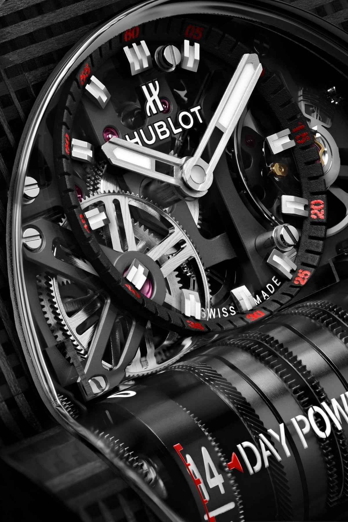 HB Big Bang MP-11 POWER RESERVE 14 DAYS 3D CARBON Ref# 911.QD.0123.RX