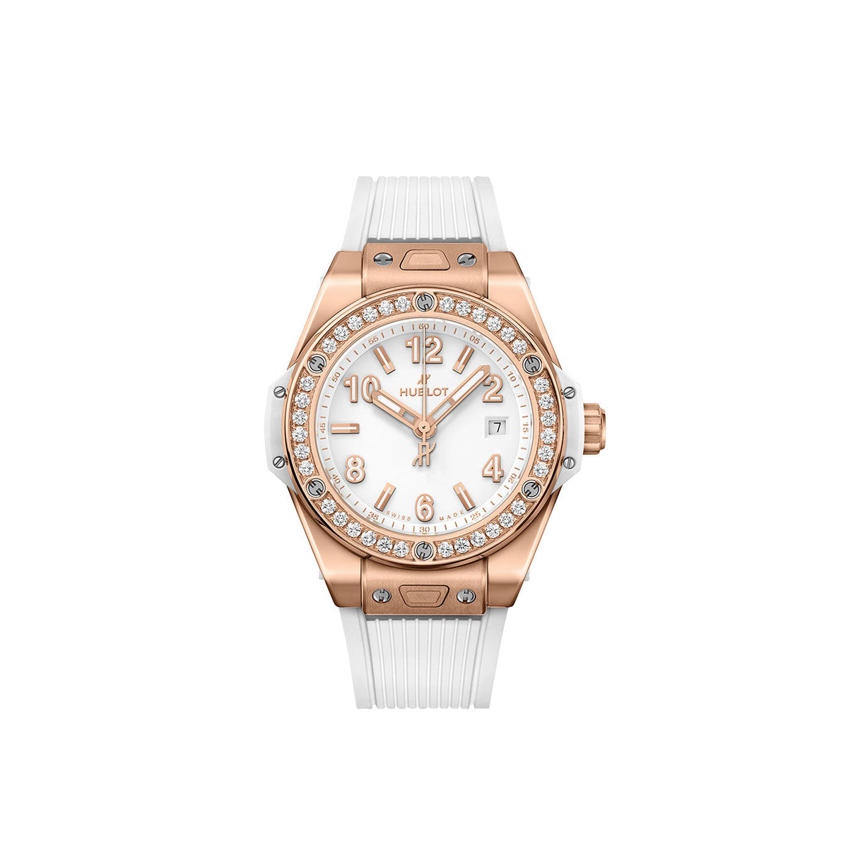 HB Big Bang ONE CLICK KING GOLD WHITE DIAMONDS Ref# 485.OE.2080.RW\\.1204