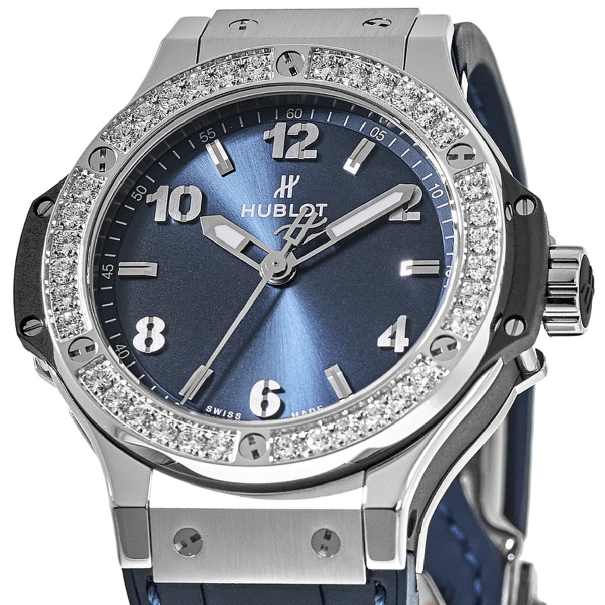 HB Big Bang, Steel Blue Diamonds, 38 mm, Ref# 361.SX.7170.LR.1204
