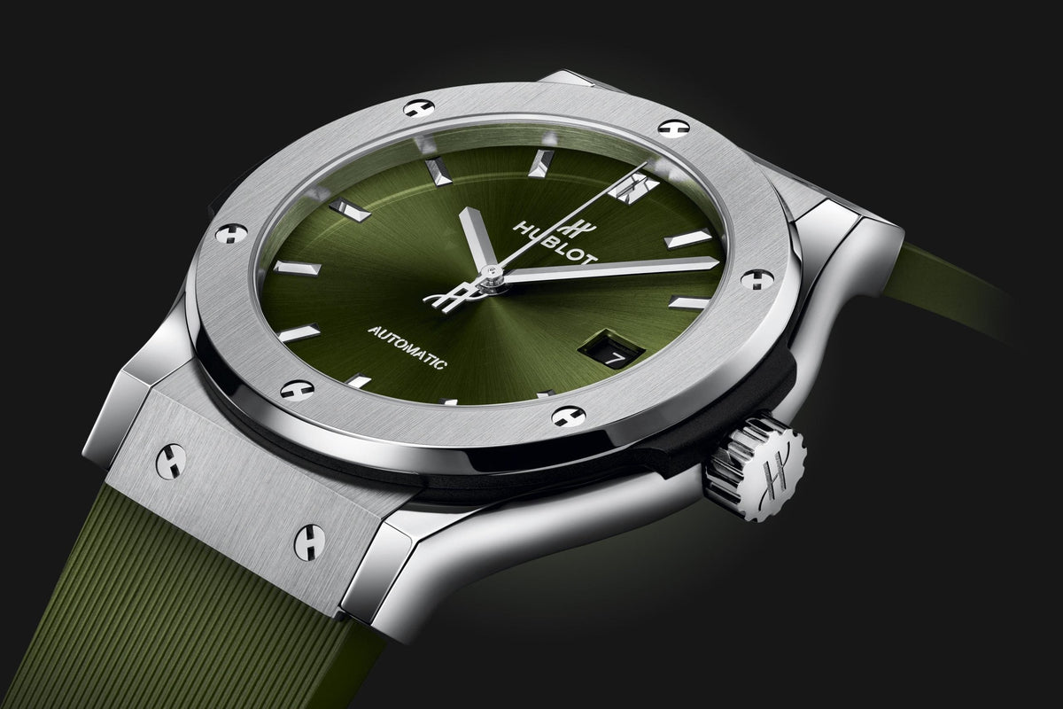 HB Classic Fusion Titanium Green Ref# 542.NX.8970.RX