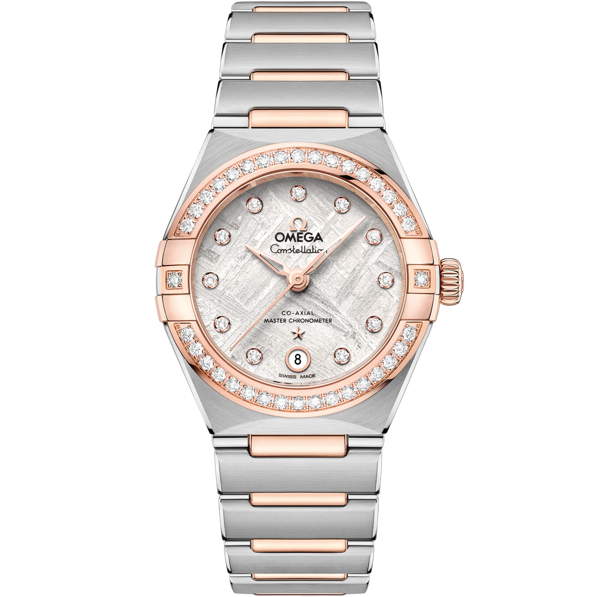 Omega Constellation 29 mm Steel Sedna Gold Grey Dial Bracelet 131.25.29.20.99.001