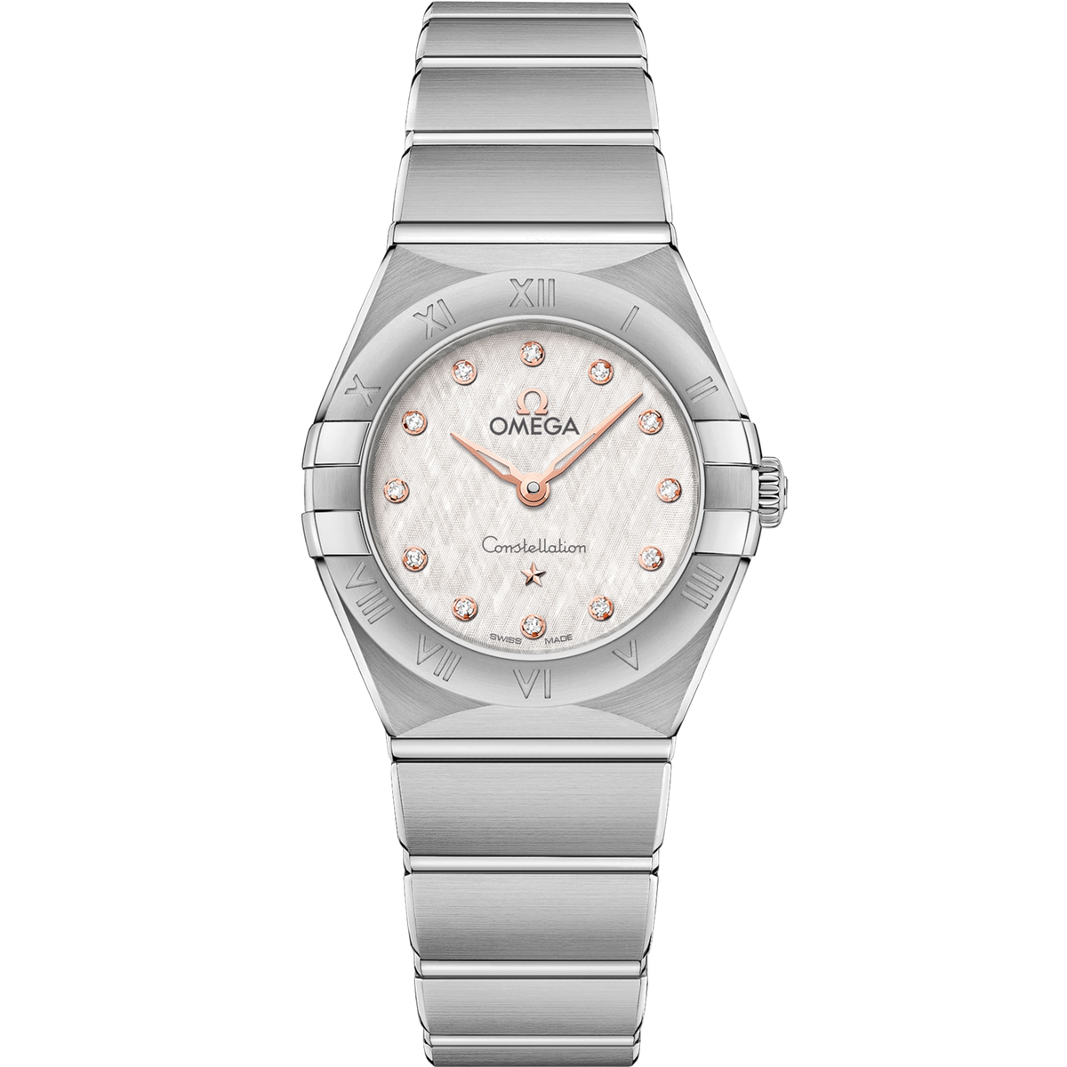 Omega Constellation 25 mm Steel Silver Dial Bracelet 131.10.25.60.52.001