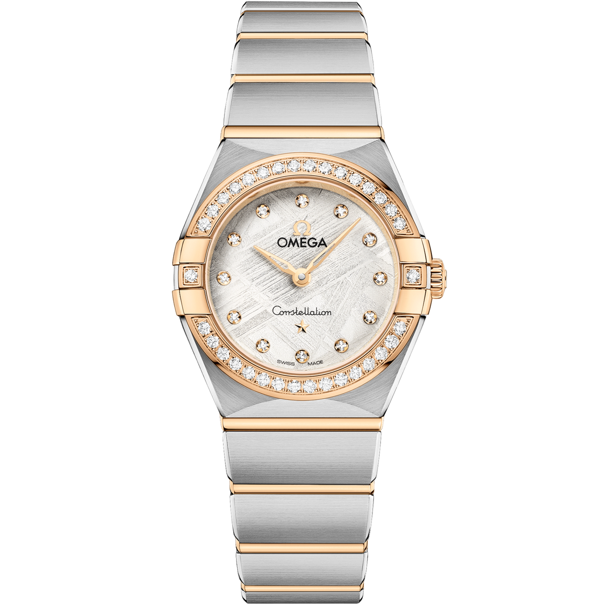 Omega Constellation 25 mm Steel Yellow Gold Grey Dial Bracelet 131.25.25.60.99.002