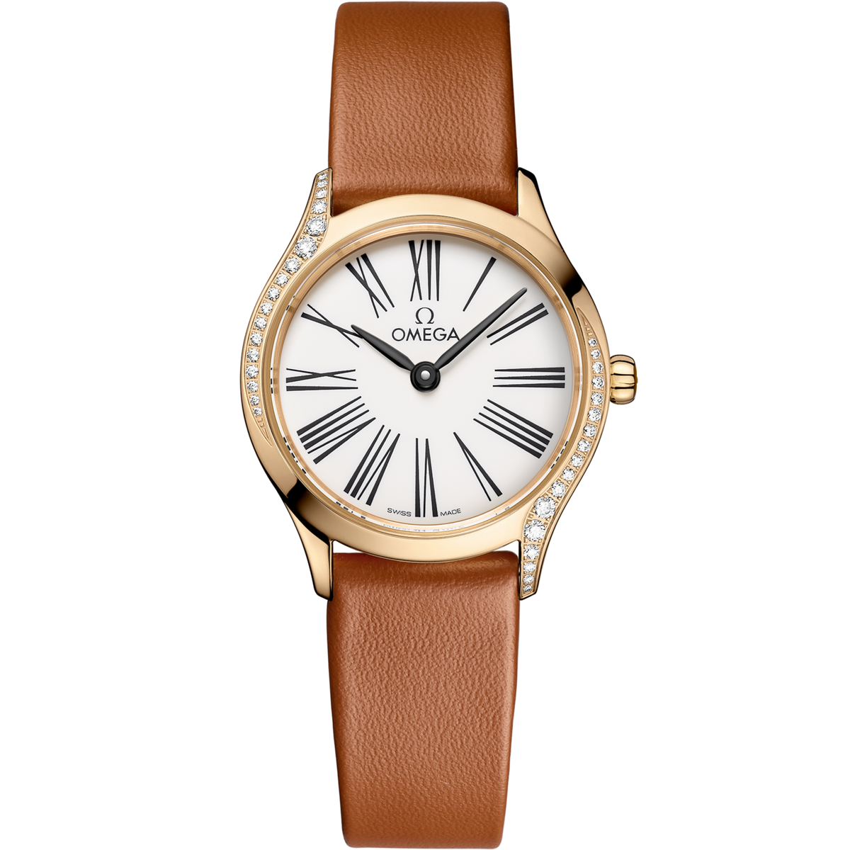Omega De Ville Mini Trésor 26 mm Moonshine™ Gold White Dial Strap 428.57.26.60.04.004