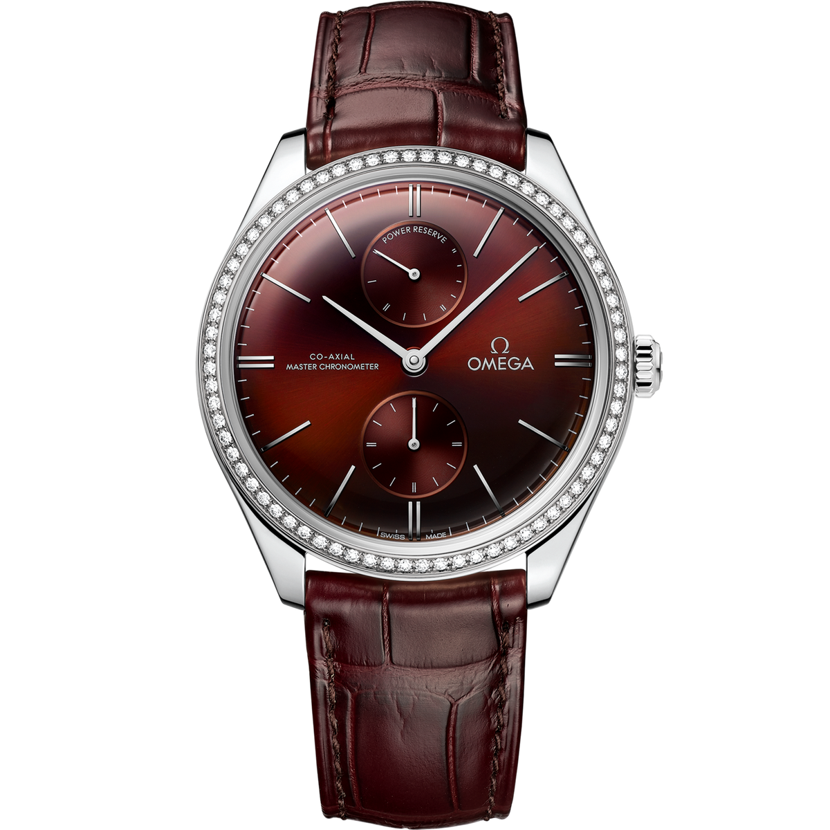 Omega De Ville Trésor 40 mm Steel Red Dial Strap 435.18.40.22.11.001