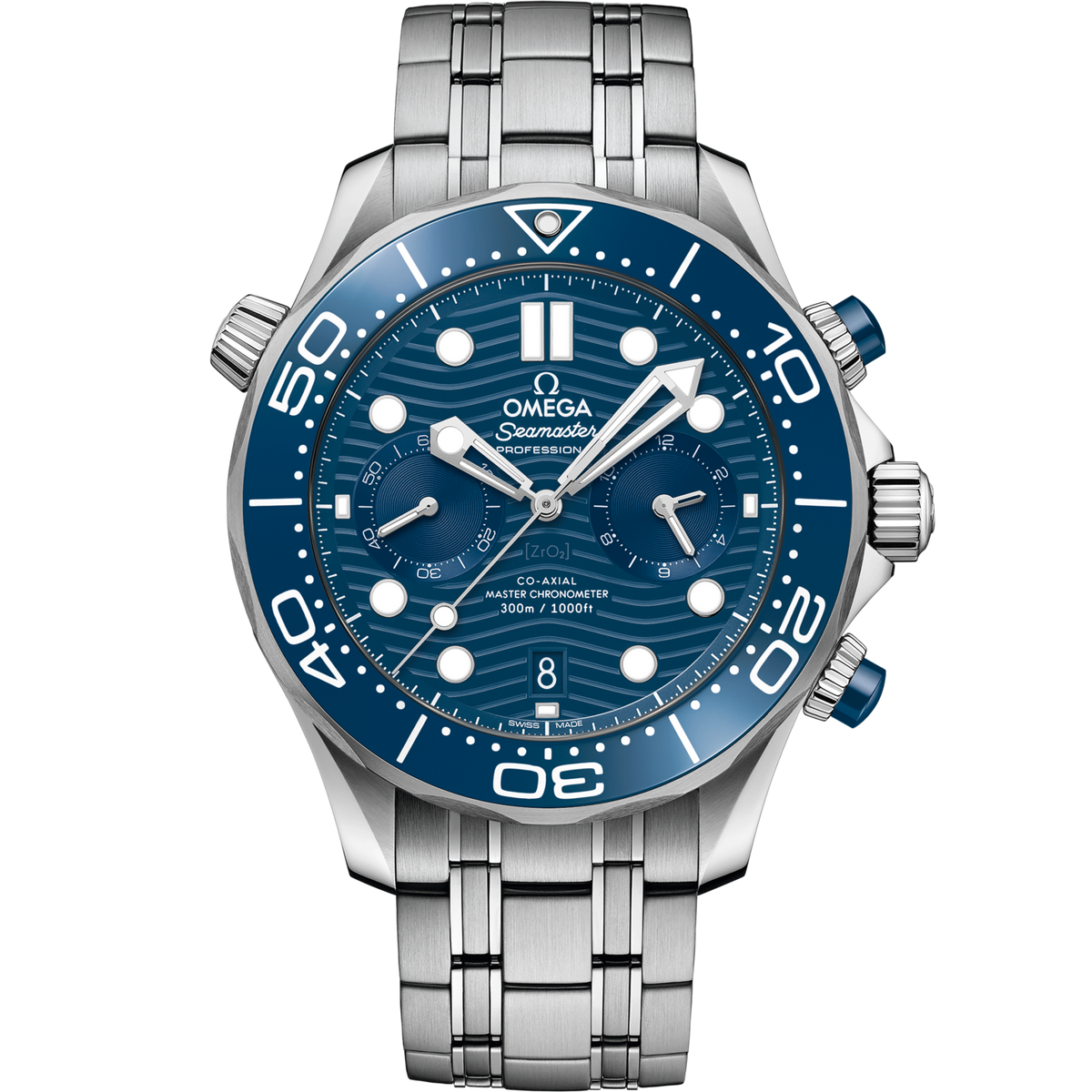 Omega Seamaster Diver 300M 44 mm Steel Blue Dial Bracelet 210.30.44.51.03.001