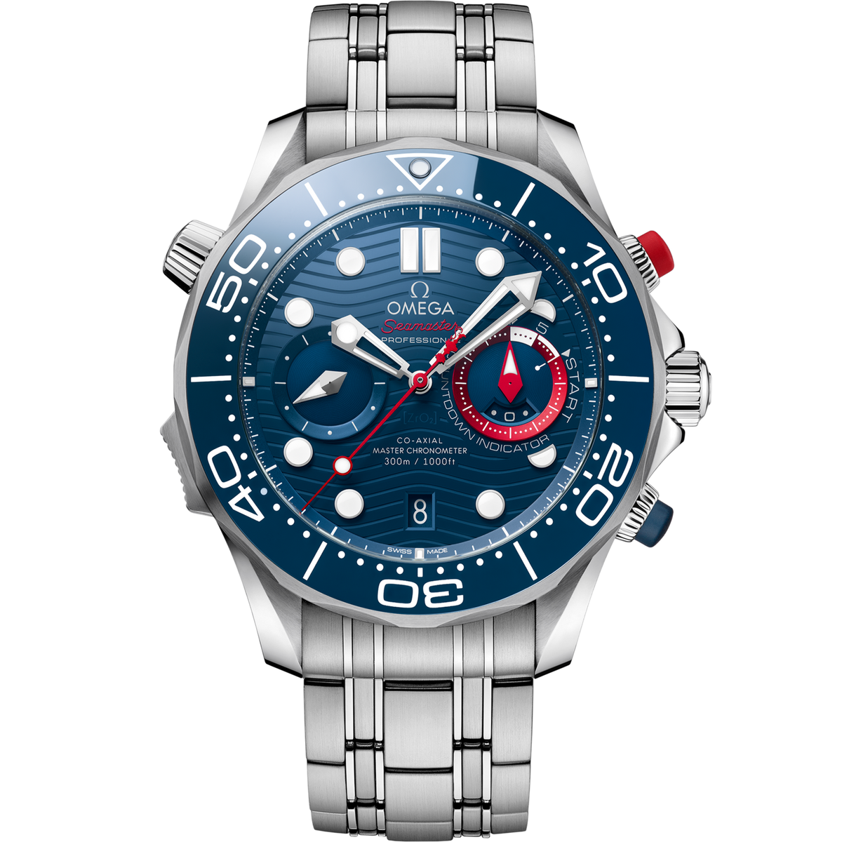 Omega Seamaster Diver 300M 44 mm Steel Blue Dial Bracelet 210.30.44.51.03.002