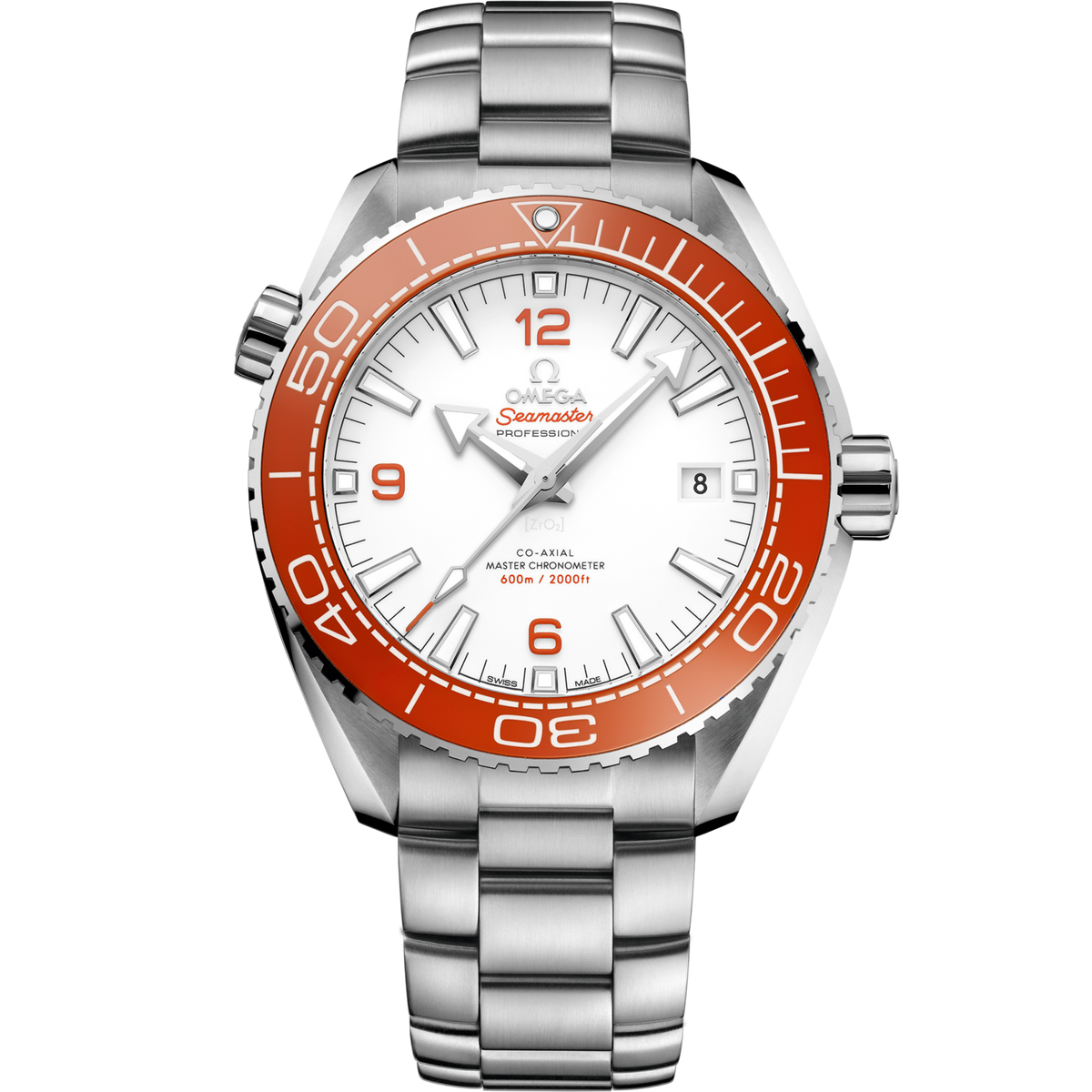 Omega Seamaster Planet Ocean 43.5 mm Steel White Dial Bracelet 215.30.44.21.04.001