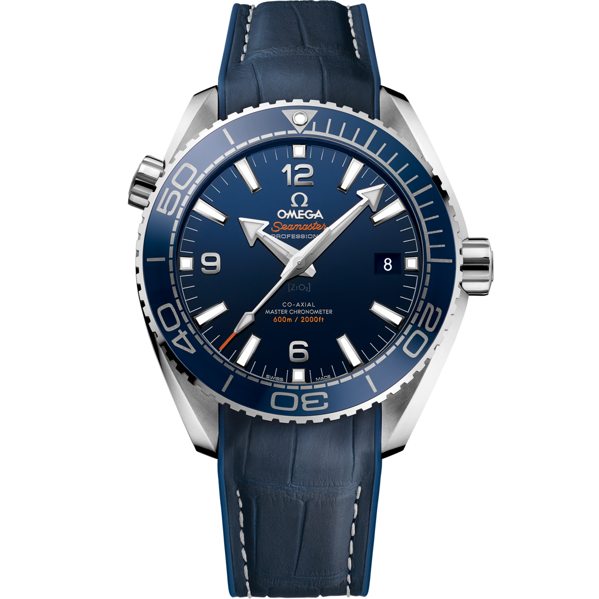 Omega Seamaster Planet Ocean 43.5 mm Steel Blue Dial Strap 215.33.44.21.03.001