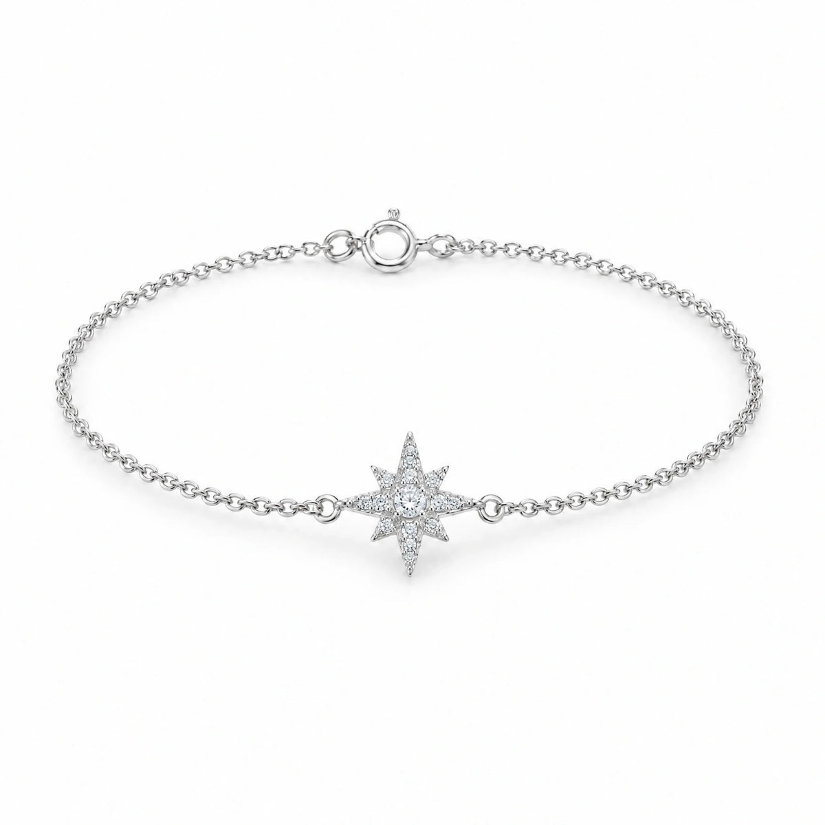 Polaris 18K Gold Plated 925 Sterling Silver Cubic Zirconia Bracelet