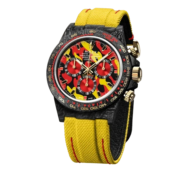 DW Daytona military yellow 40mm oyster black
