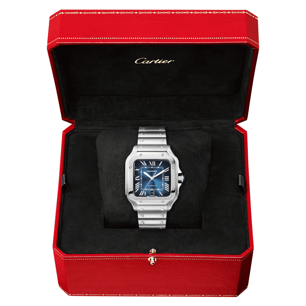 Santos de CT Large Automatic Steel Bracelet/Strap Watch