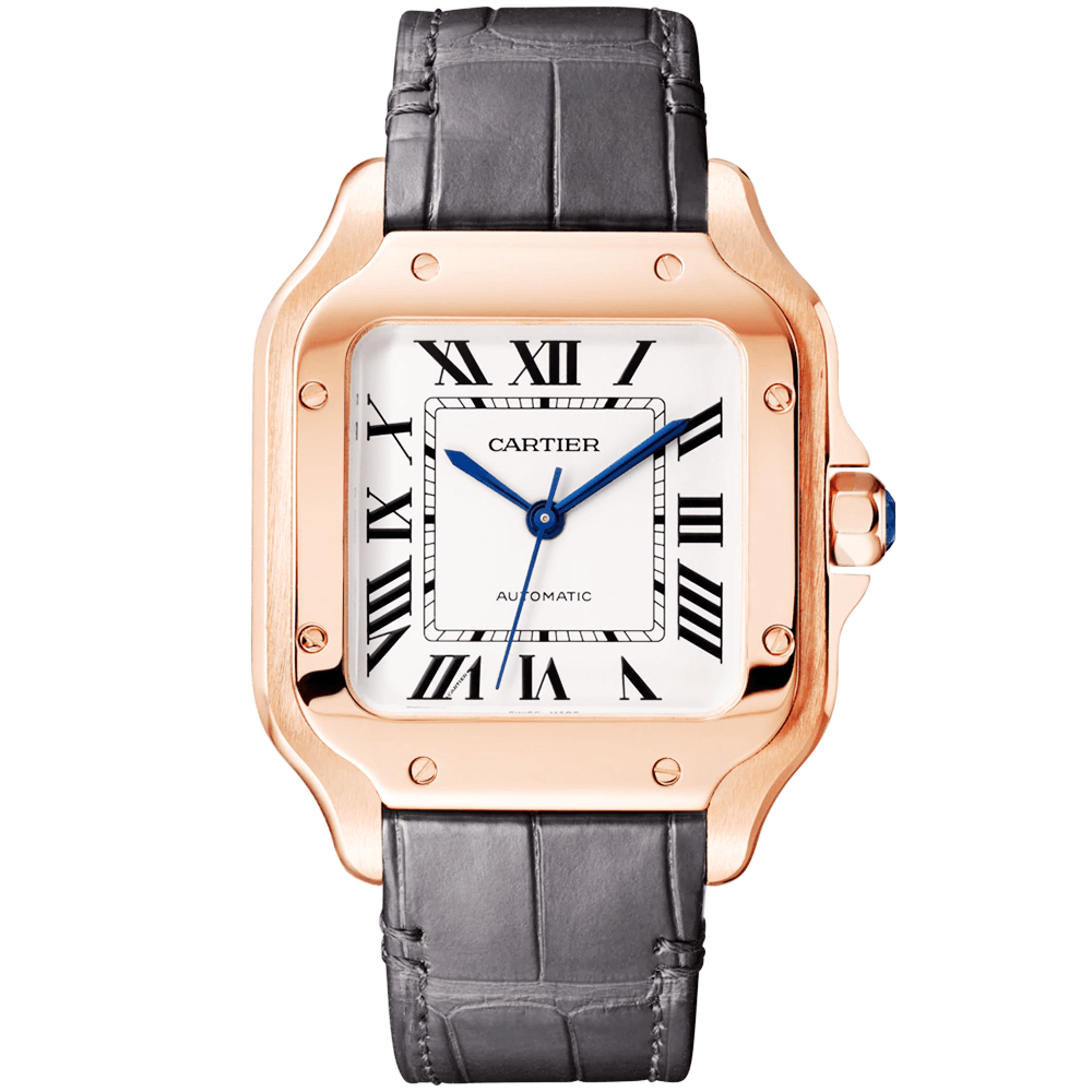 Santos de CT Medium Automatic 18ct Rose Gold Watch