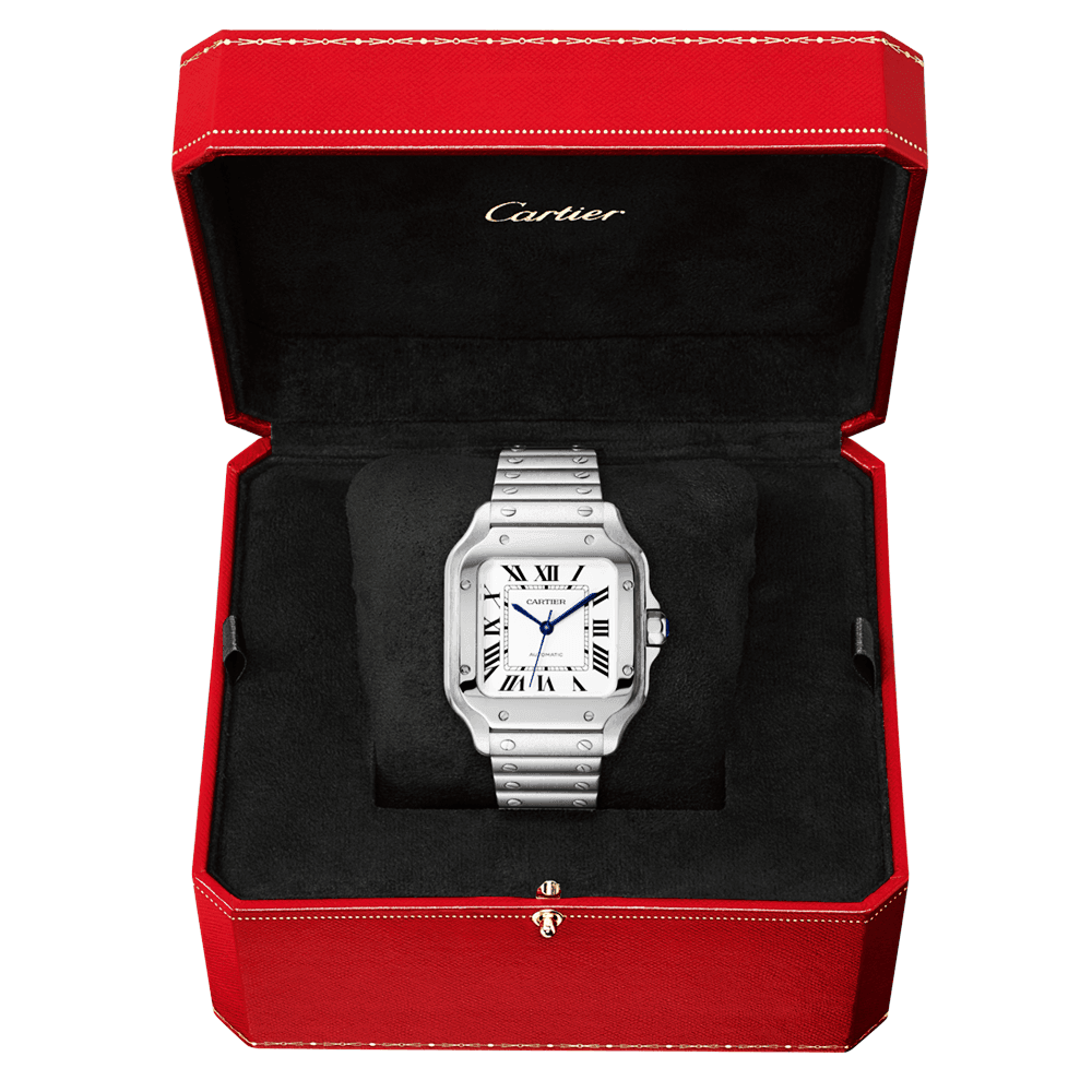 Santos de CT Medium Steel Bracelet/Strap Watch