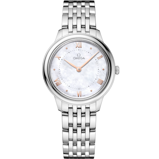 Omega De Ville Prestige 30 mm Steel White Dial Bracelet 434.10.30.60.05.001