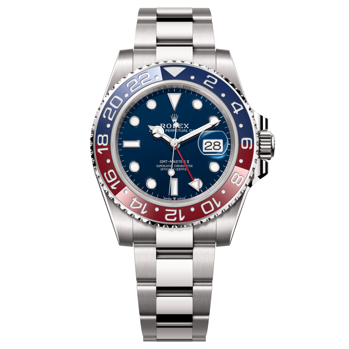 Rolex GMT-Master II 40 mm 18 kt White Gold Midnight Blue Oyster 126719blro-0003