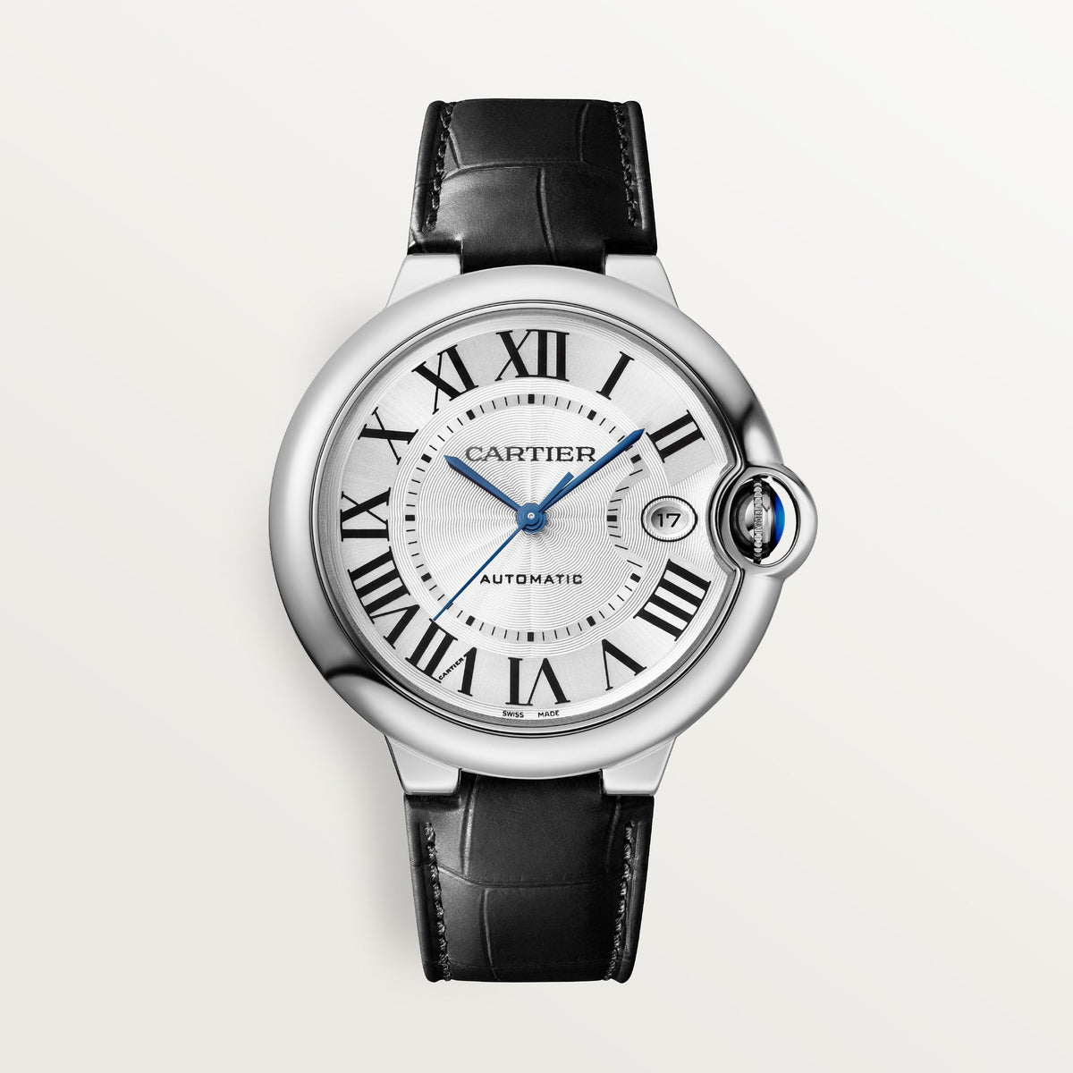 Cartier Ballon Bleu 40 mm Steel Silver Dial Strap WSBB0039