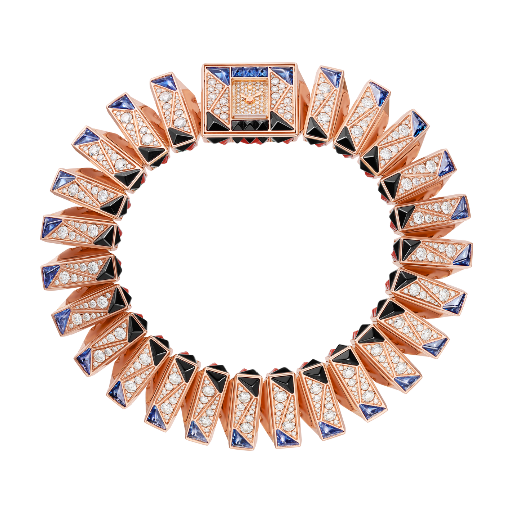 Cartier Libre 99.95 x 84.75 mm Rose Gold Pink Dial Bracelet HPI01568