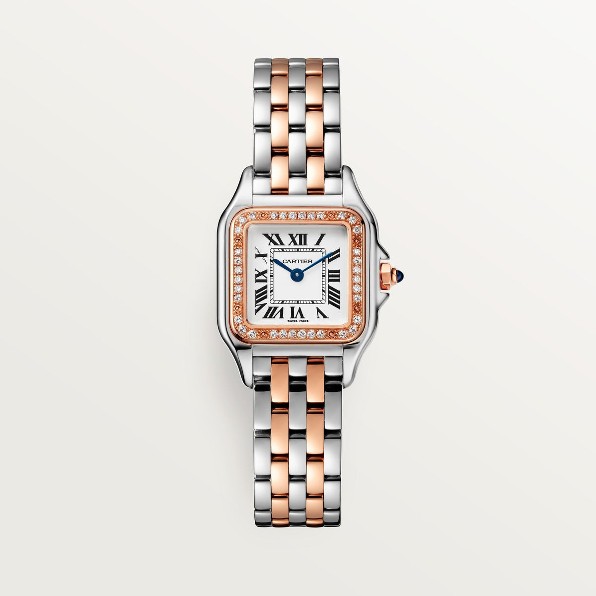 Cartier Panthère Small Rose Gold Silver Dial Bracelet CRW3PN0014
