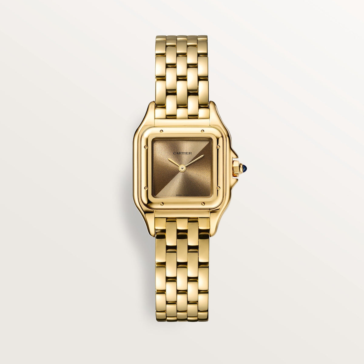 Cartier Panthère Small Yellow Gold Brown Dial Bracelet WGPN0031