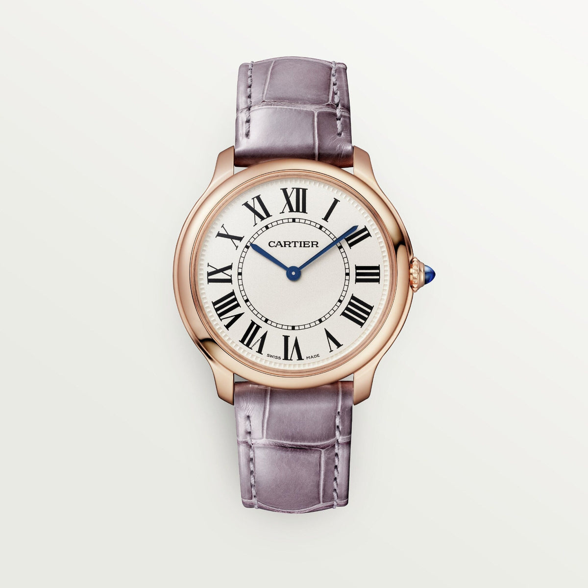 Cartier Ronde Louis 36 mm Rose Gold Beige Dial Strap WGRN0012