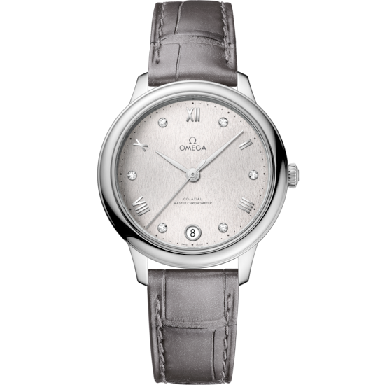 Omega De Ville Prestige 34 mm Steel Silver Dial Strap 434.13.34.20.52.001